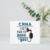 CRNA Ich werde bezahlt, Gas zu passieren Postkarte (Stehend Vorderseite)