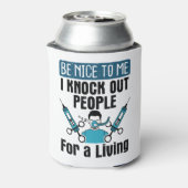 CRNA klopfte Leute, die Anästhesisten versorgen Dosenkühler (Kanne Rückseite)