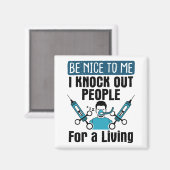 CRNA klopfte Leute, die Anästhesisten versorgen Magnet (Vorderseite/Rückseite)