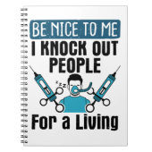 CRNA klopfte Leute, die Anästhesisten versorgen Notizblock (Vorderseite)