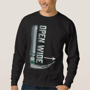 CRNA Laryngoskop Anästhesiologe Intubation Sweatshirt