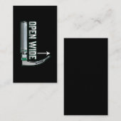 CRNA Laryngoskop Anästhesiologe Intubation Visitenkarte (Vorne/Hinten)