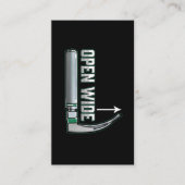 CRNA Laryngoskop Anästhesiologe Intubation Visitenkarte (Vorderseite)