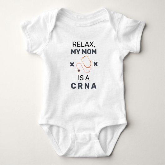 CRNA Mom Nurse Anesthetist Baby Bodysuit Baby Strampler (Vorderseite)