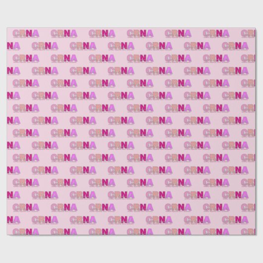 CRNA Nurse Anästhesist Geschenkpapier (Flach)