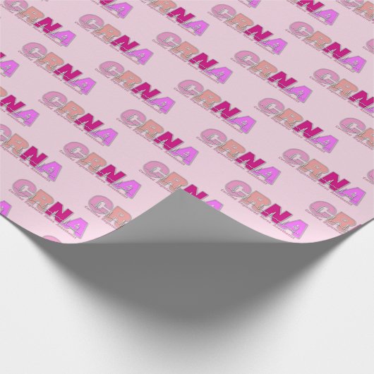 CRNA Nurse Anästhesist Geschenkpapier (Ecke)