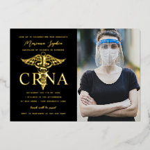 CRNA Nursing Abschluss Foto Gold