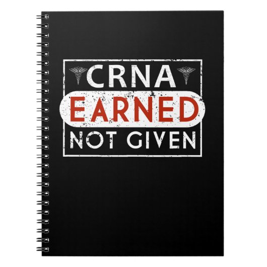 CRNA registrierter Anesthetist-Anästhesiologe Notizblock (Vorderseite)