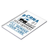 CRNA Wenn ich Ihre Meinung Gewollt, werde ich Ihre Notizblock (Linke Seite)