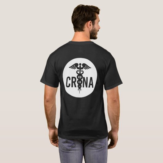 CRNA zertifizierte Geschenke für Krankenschwestern T-Shirt (Schwarz voll)