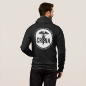CRNA zertifizierter Krankenschwester Hoodie (Schwarz voll)