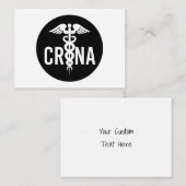 CRNA zertifizierter Krankenschwester Mitteilungskarte (Vorne/Hinten)