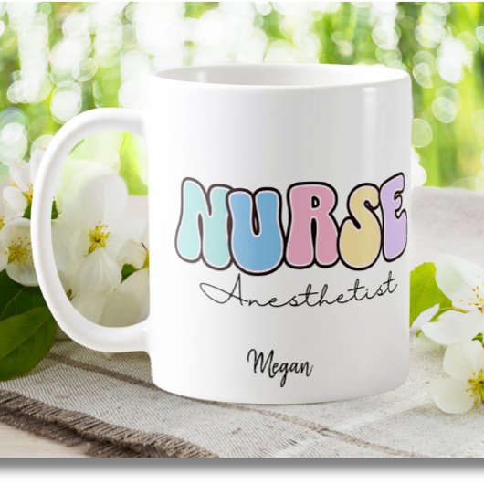 CRNA zertifizierter Nurse Anästhesist Registered N Kaffeetasse