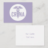 CRNA zertifizierter Nurseanästhesist Custom Mitteilungskarte (Vorne/Hinten)