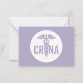 CRNA zertifizierter Nurseanästhesist Custom Mitteilungskarte (Vorderseite)