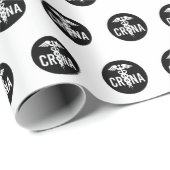 CRNA-zertifiziertes Geschenk für Krankenschwestern Geschenkpapier (Rolleneckpunkt)