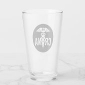 CRNA-zertifiziertes Geschenk für Krankenschwestern Glas (Rückseite)