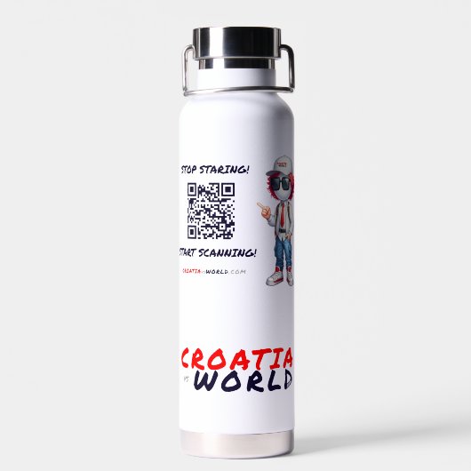 CRO@ Wasserflasche Trinkflasche (Rückseite)