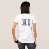 CRO@ - White QR Front & Back T-Shirt (Schwarz voll)