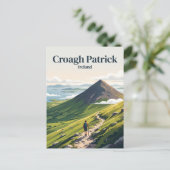 Croagh Patrick Irland Postkarte (Stehend Vorderseite)