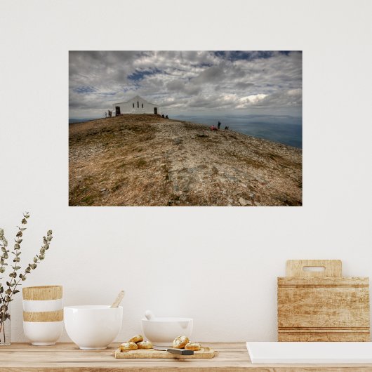 Croagh Patrick Kirche Poster (Küche)