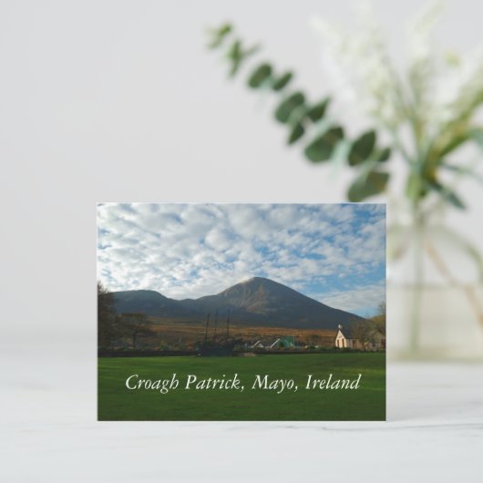 Croagh Patrick, Mayo Irland Postkarte (Stehend Vorderseite)