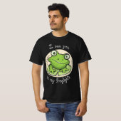 Croak Couture: "Bis in meine Froglien!" T-Shirt (Vorne ganz)