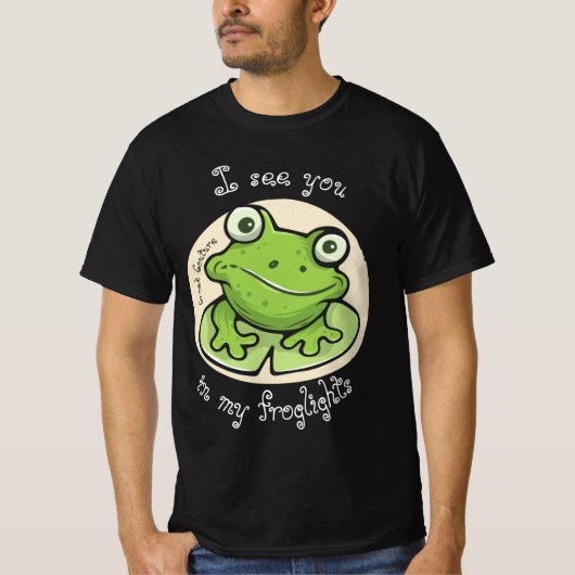Croak Couture: "Bis in meine Froglien!" T-Shirt (Vorderseite)