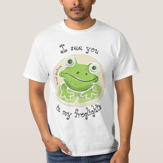Croak Couture: "Bis in meine Froglien!" T-Shirt (Vorderseite)