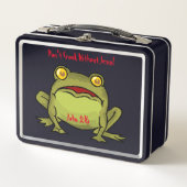 Croak nicht ohne Jesus! Metall Brotdose (Vorderseite)