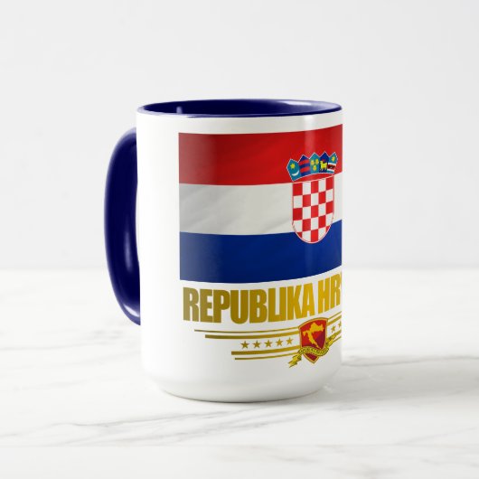 Croat Pride Tasse (Vorderseite Links)
