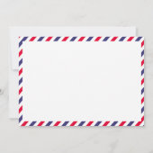 Croatia Air Mail Post Wedding Card Einladung (Rückseite)