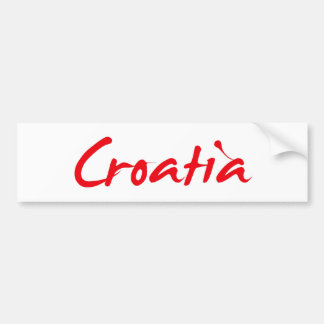 CROATIA AUTOAUFKLEBER