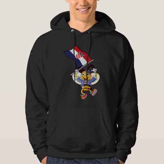 Croatia Bee Hoodie (Vorderseite)