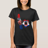 Croatia Croatian Flag Croatian Football Kick Croat T-Shirt (Vorderseite)
