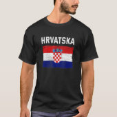 Croatia Croatian Flag Hrvatska T-Shirt (Vorderseite)