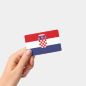 Croatia flag ausweis (Handheld)