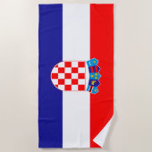 Croatia flag Beach Towel Strandtuch (Vorderseite)