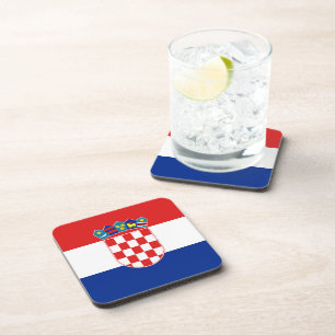 Croatia Flag Coaster Untersetzer