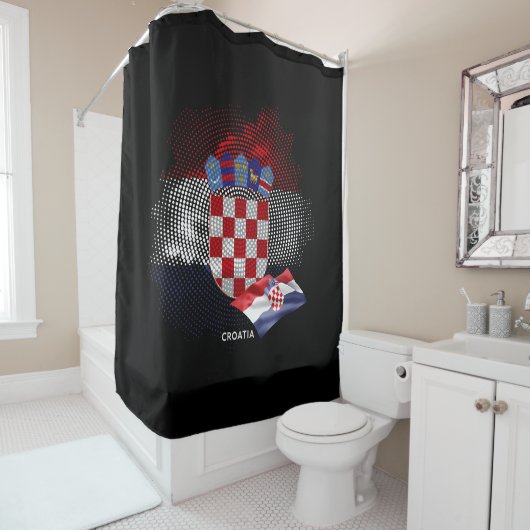 Croatia flag duschvorhang (Beispiel)