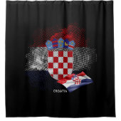 Croatia flag duschvorhang (Vorderseite)