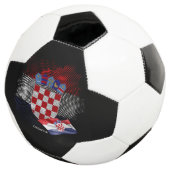Croatia flag fußball (Dreiviertel)