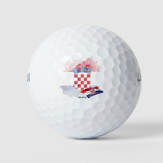 Croatia flag golfball (Vorderseite)