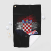 Croatia flag golfhandtuch (Insitu)