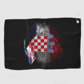 Croatia flag golfhandtuch (Horizontal)