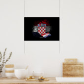 Croatia flag poster (Küche)