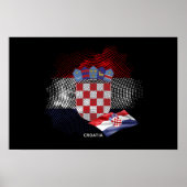 Croatia flag poster (Vorne)