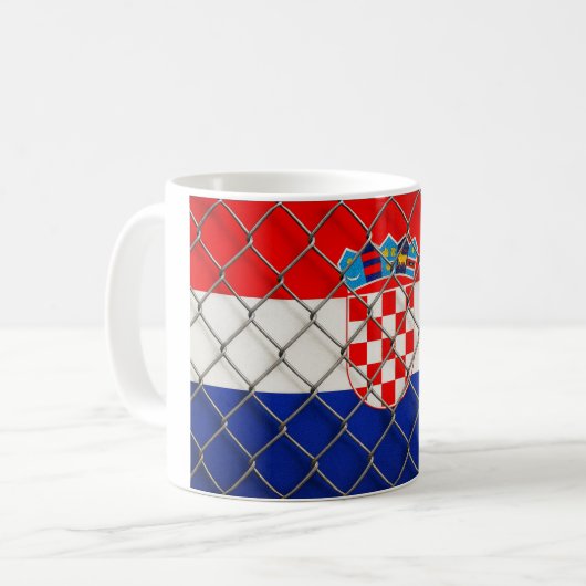 Croatia Flag Protection Kaffeetasse (Vorderseite Links)