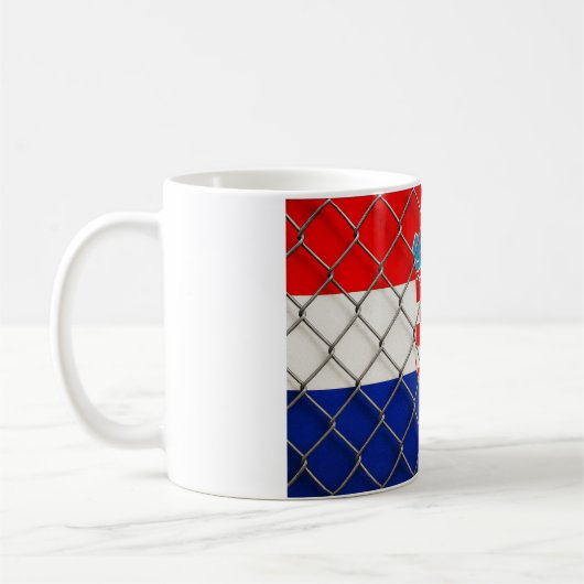 Croatia Flag Protection Kaffeetasse (Links)