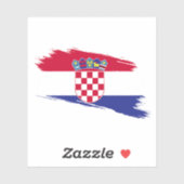 Croatia Flag Sticker – Patriotic Design (Blatt)